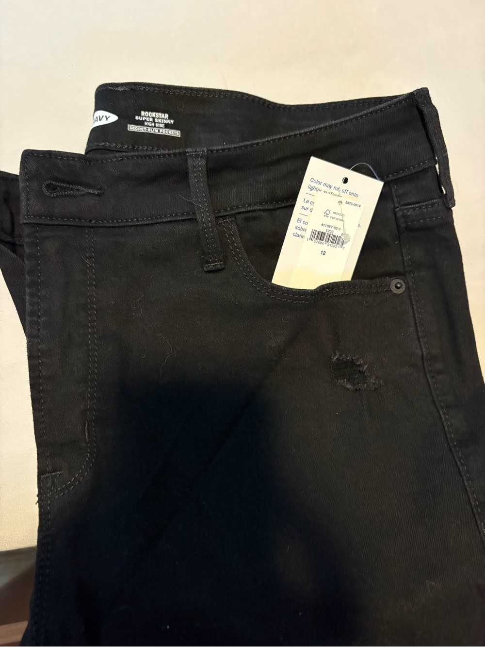 Women’s Black Super Skinny High-Rise Jeans - Rockstar style